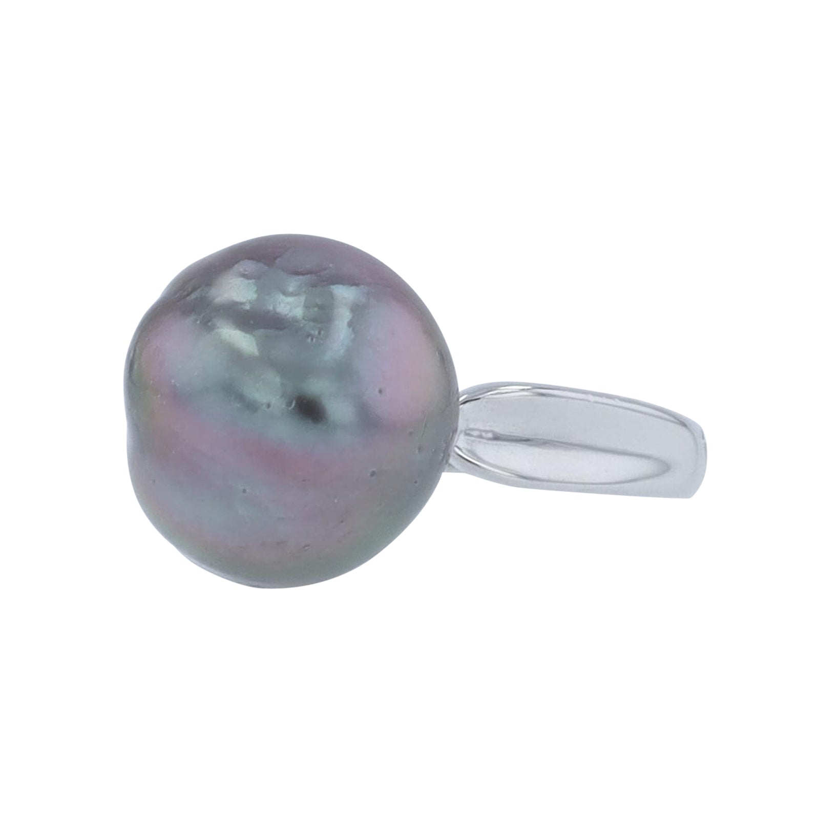 18K WG Tahitian Pearl Ring