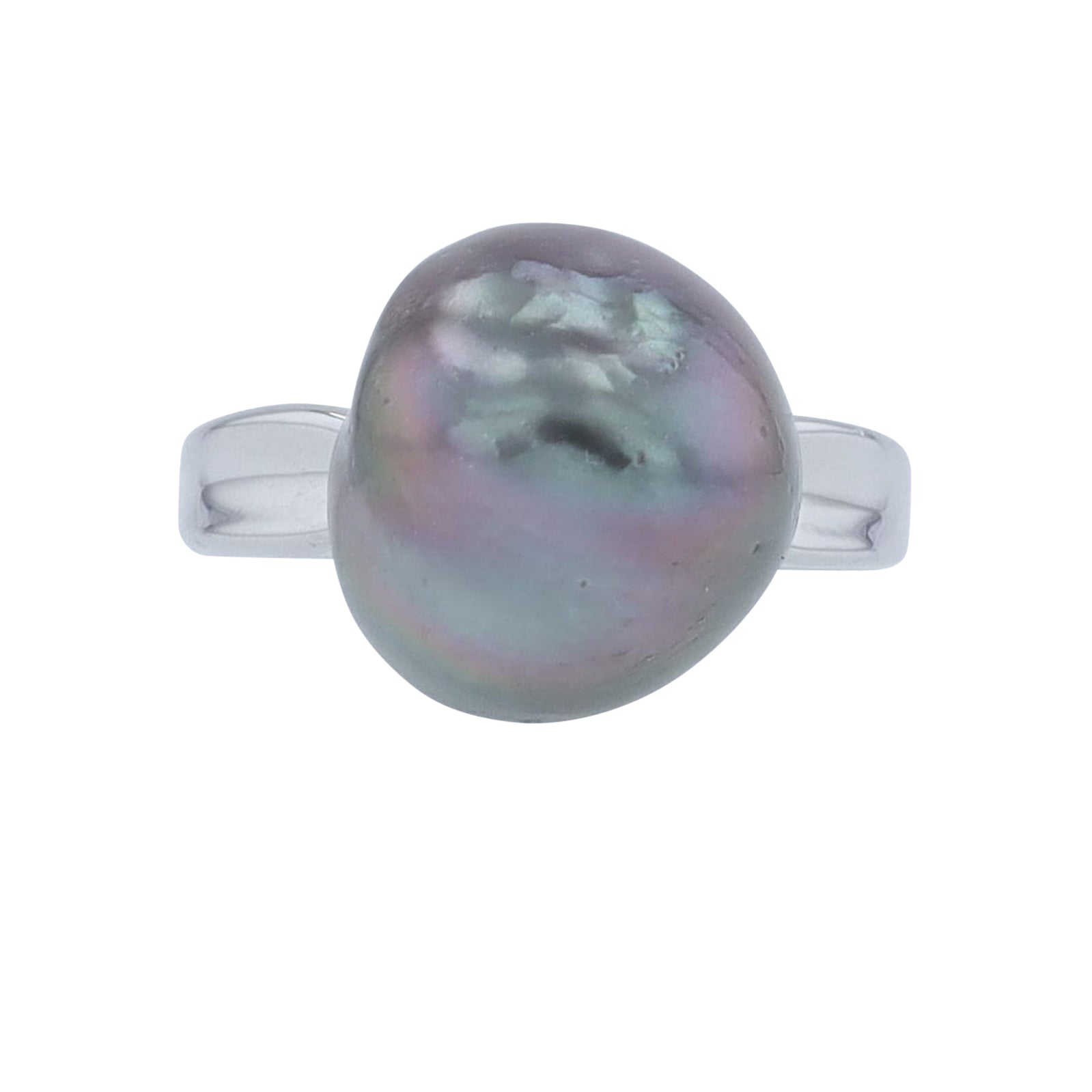 18K WG Tahitian Pearl Ring
