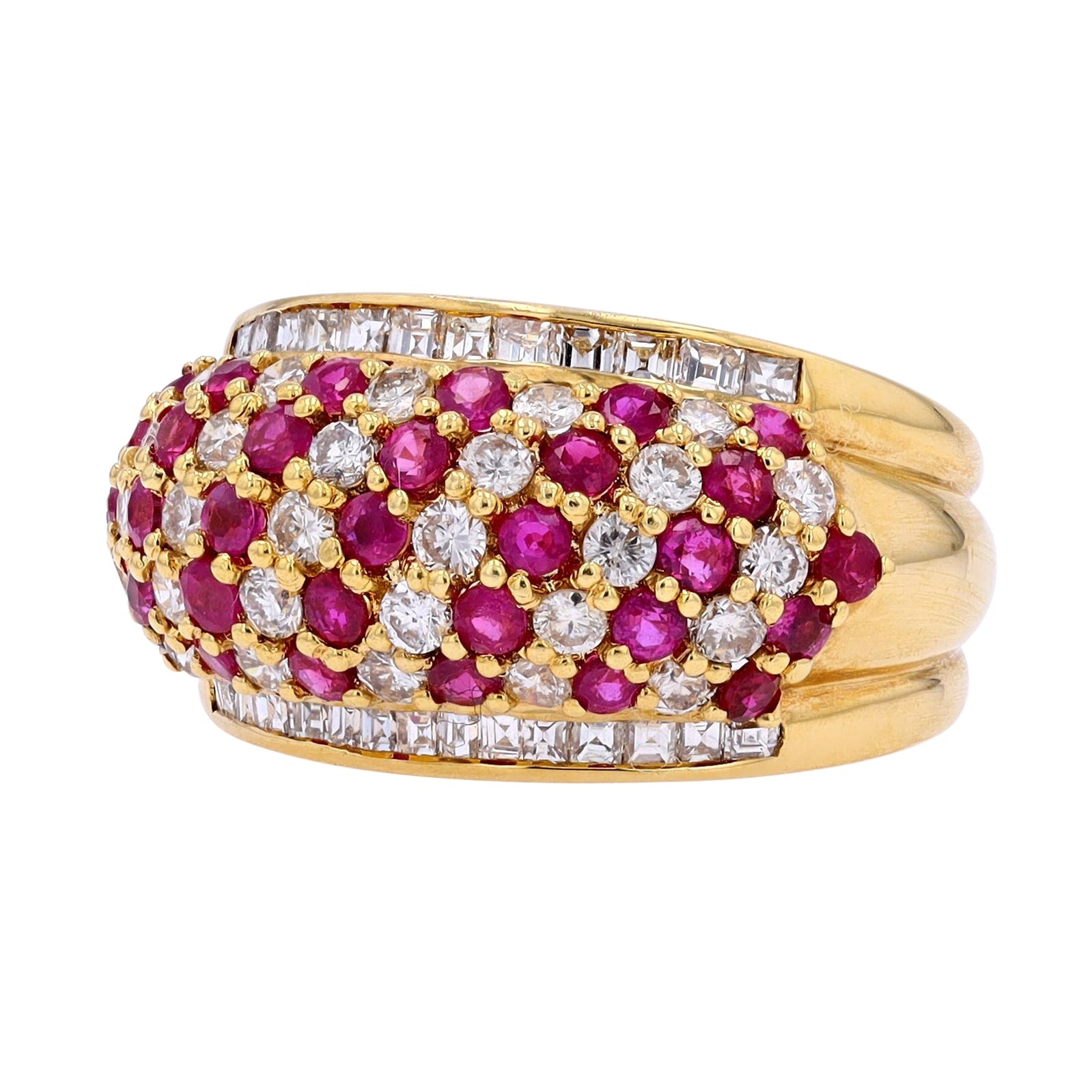 18K WG 2 CTW Ruby Cluster Ring<p><strong>$1,299</p></strong>