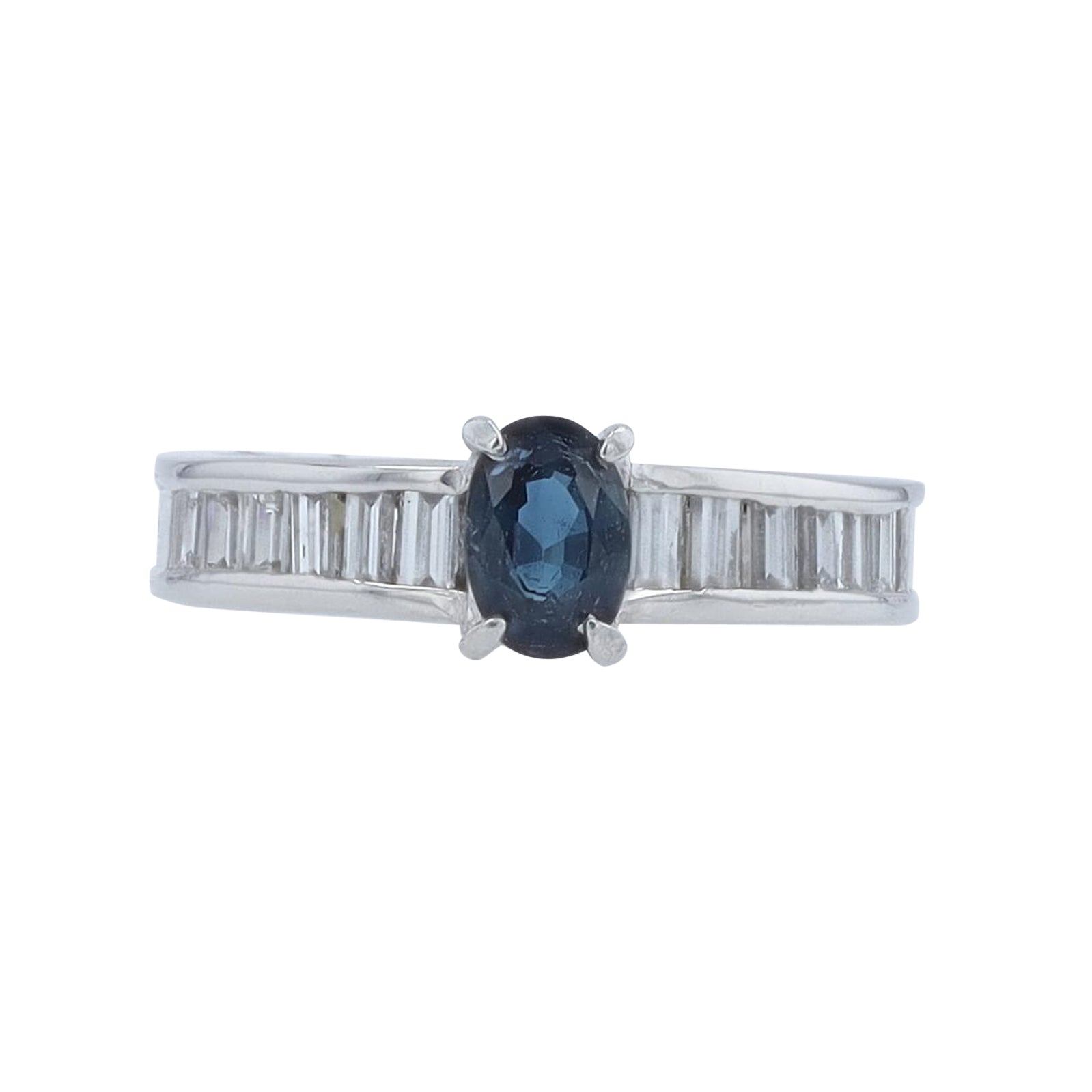 PT900 .71 CT Sapphire Ring