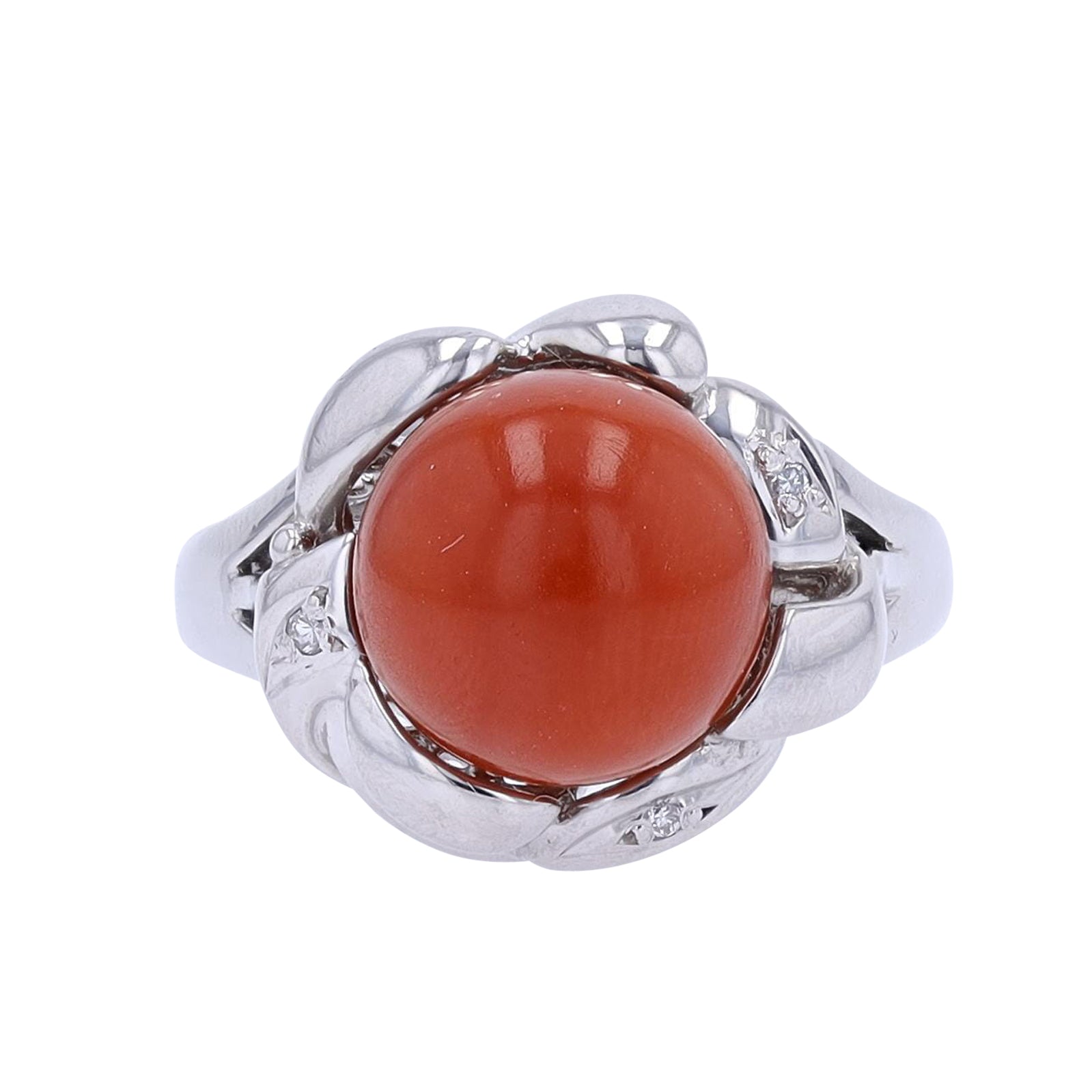 PT900 10 MM Coral Center Ring