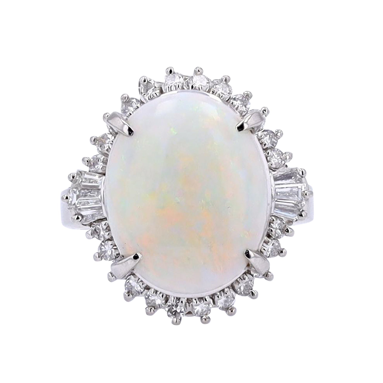 PT900 4.06 CTW Opal Center Ring
