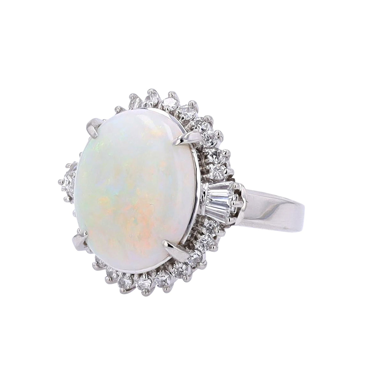 PT900 4.06 CTW Opal Center Ring