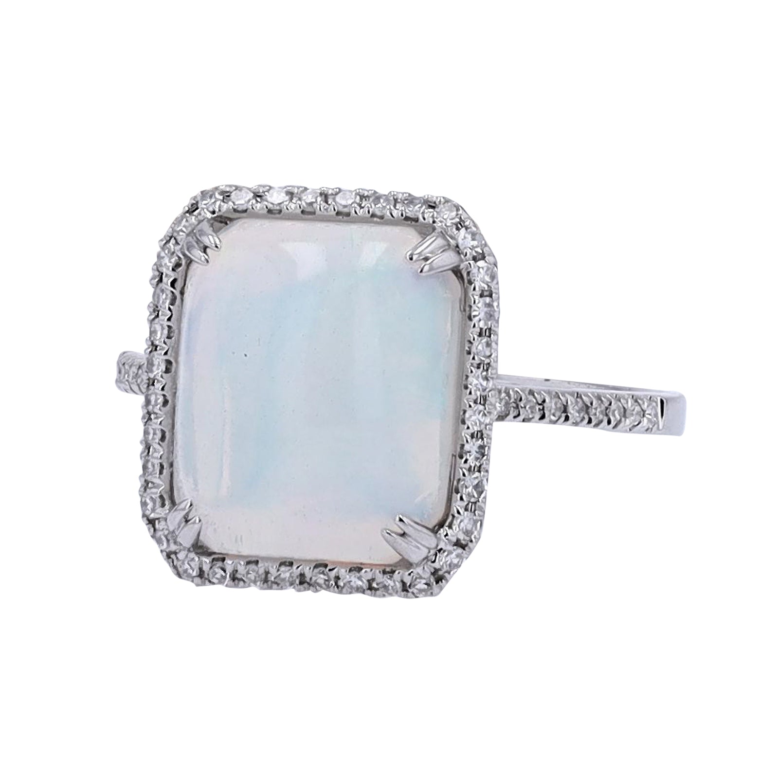 14K EFFY WG 4.45 CT Ethiopian Opal Ring
