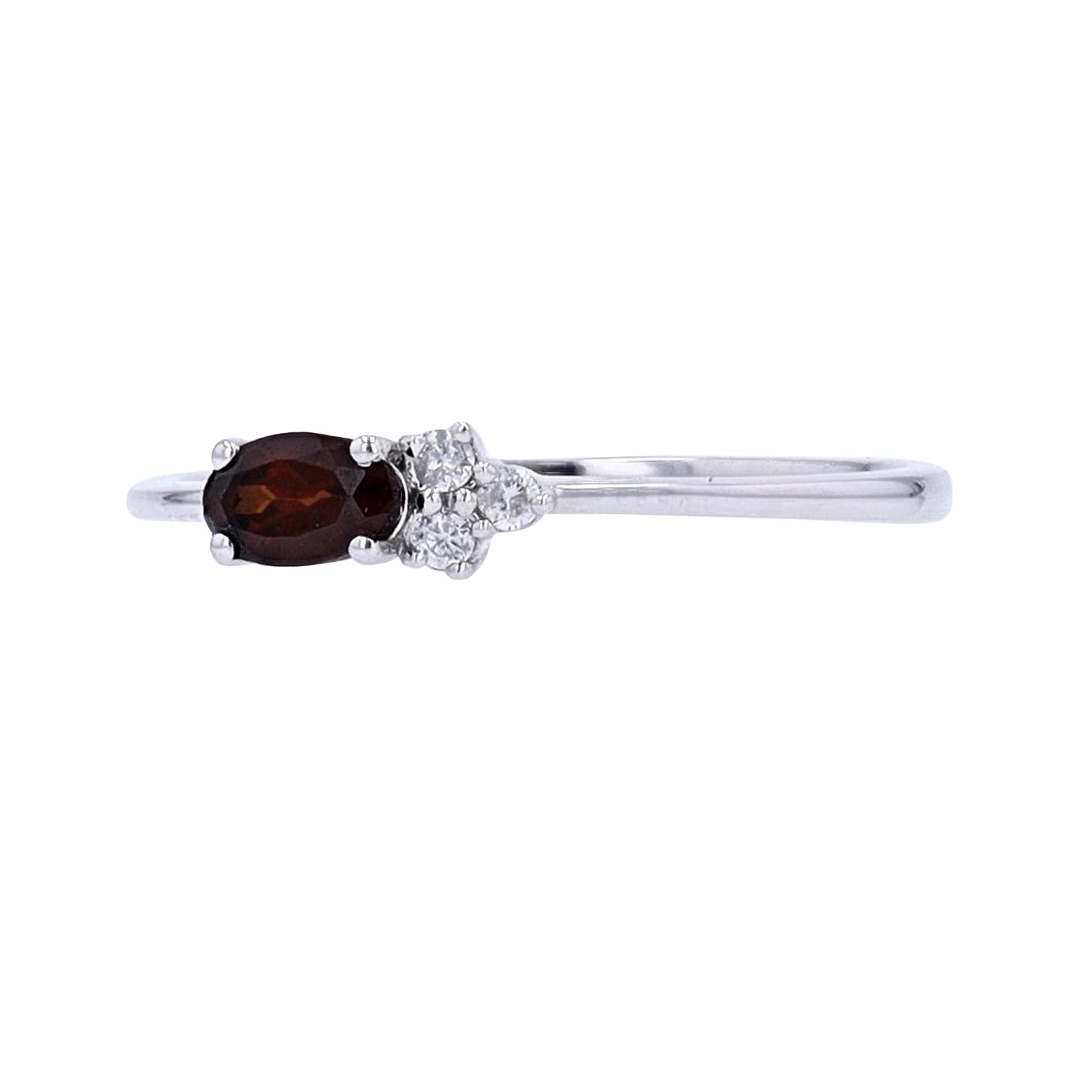 10K WG Oval Center Gemstone Ring<p><strong>More Colors Available</p></strong>