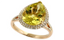 14K EFFY YG 4.85 CT Lemon Quartz Ring