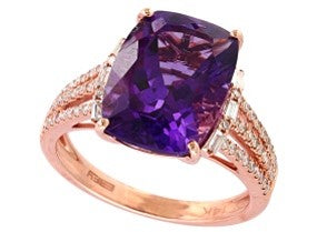 14K EFFY RG 6.15 CT Amethyst Ring