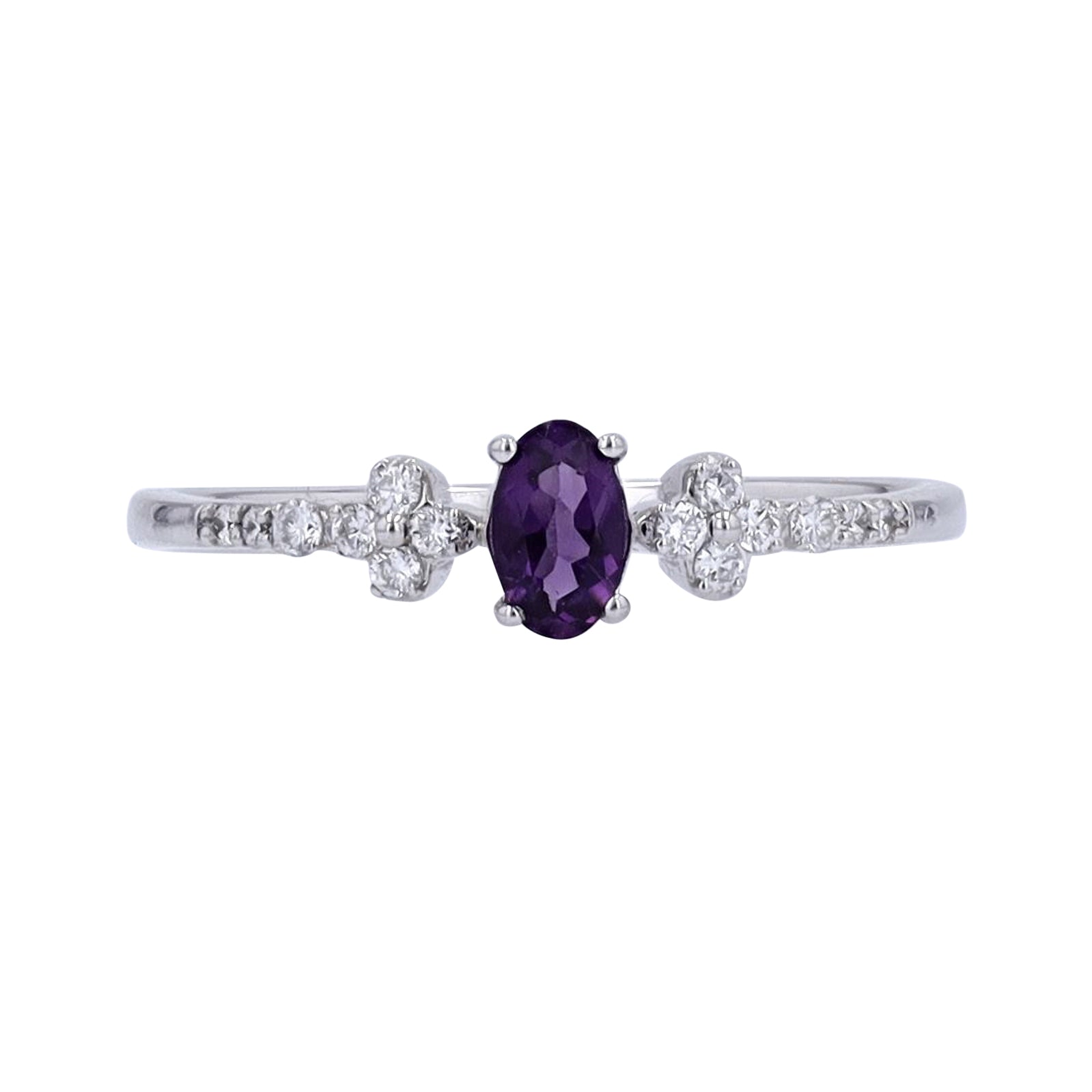 10K WG Oval Gemstone Ring<p><strong>More Colors Available</p></strong>