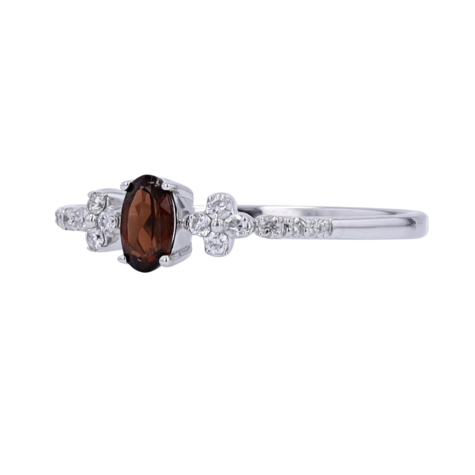 10K WG Oval Gemstone Ring<p><strong>More Colors Available</p></strong>