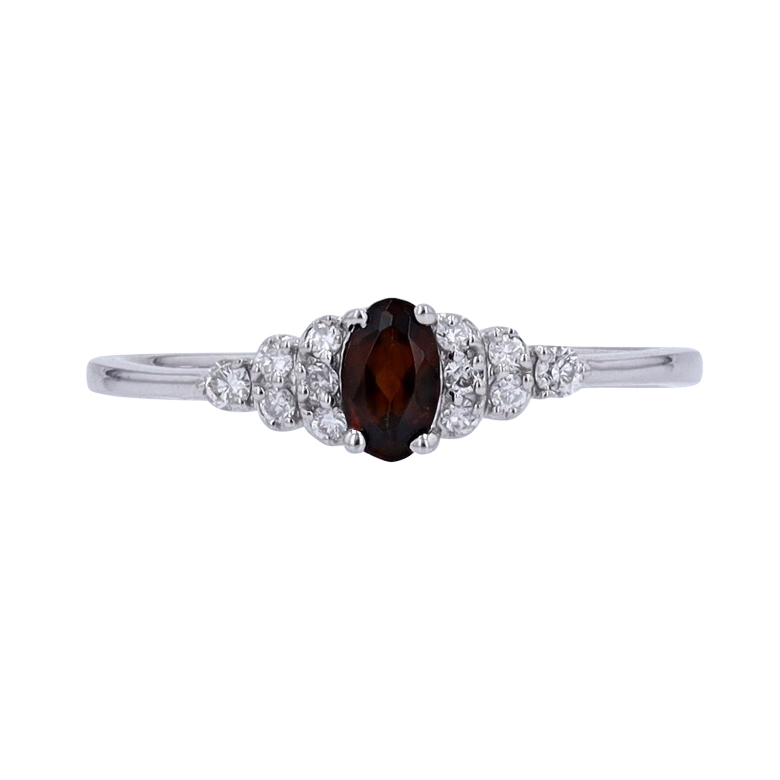10K WG Oval Gemstone Ring<p><strong>More Colors Available</p></strong>
