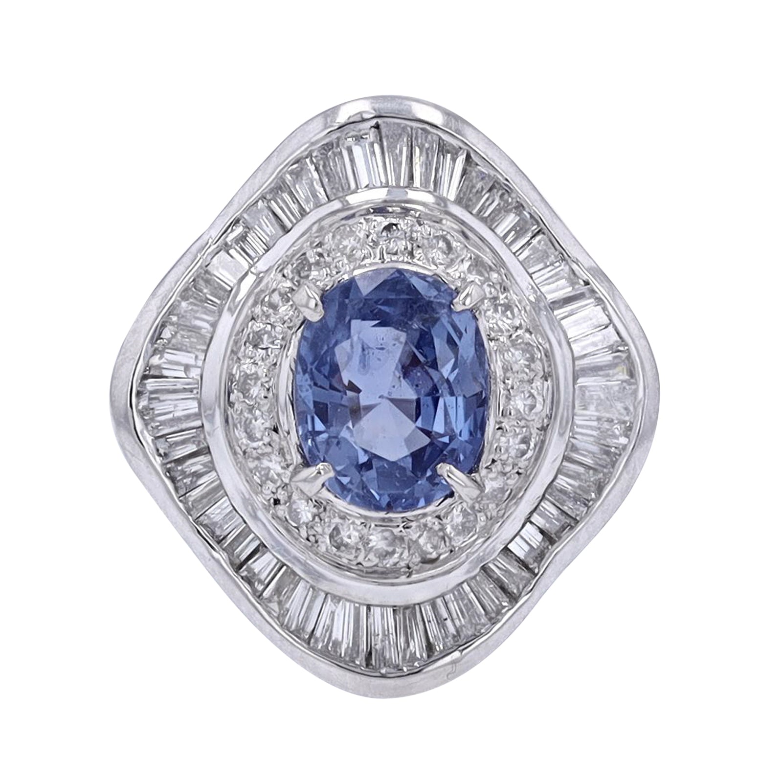 PT900 2.31 CT No Heat Ceylon Sapphire Ring<p><strong>GIA Available</p></strong>