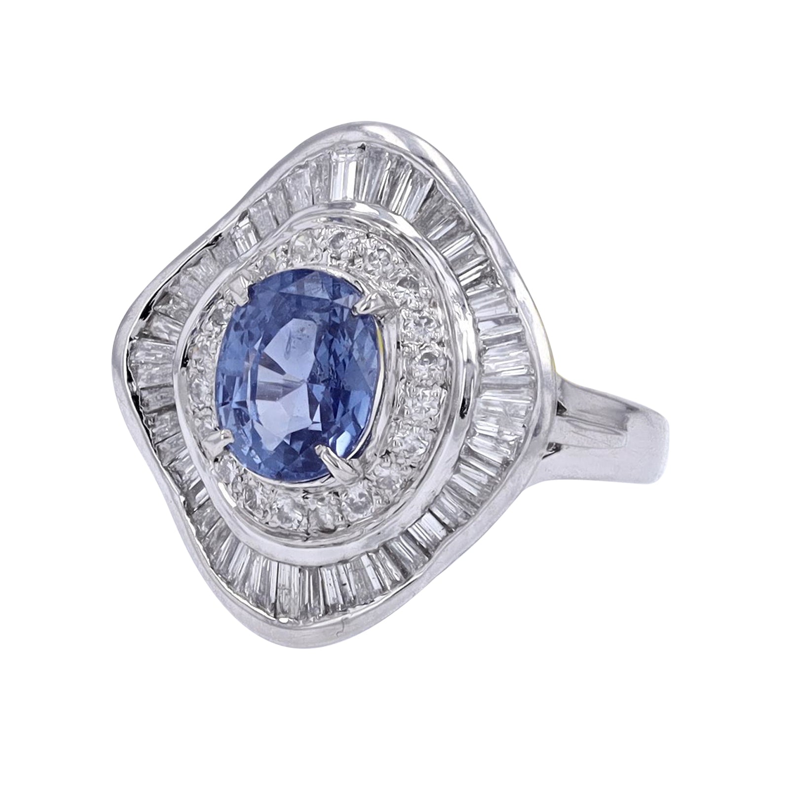 PT900 2.31 CT No Heat Ceylon Sapphire Ring<p><strong>GIA Available</p></strong>