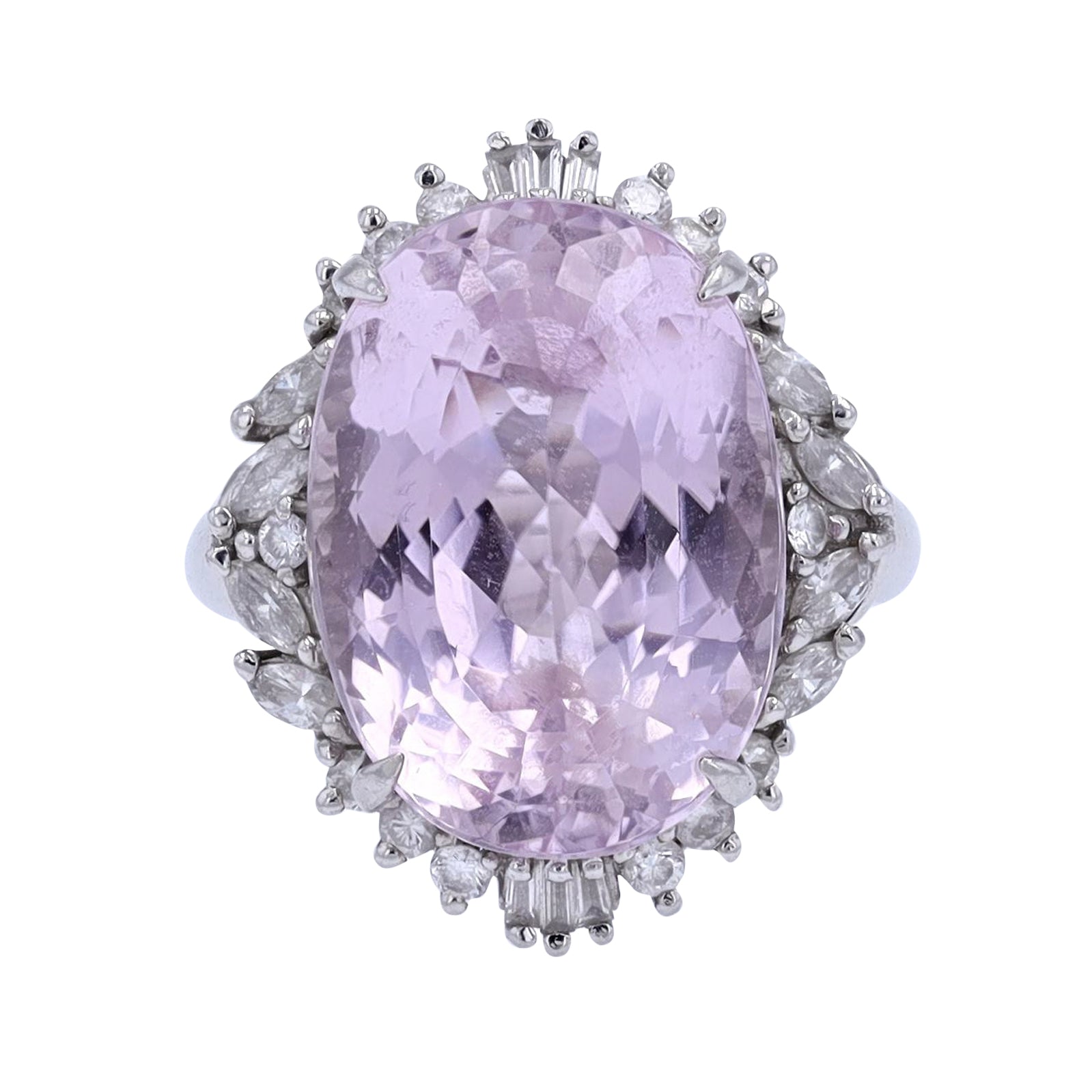 PT900 16.09 CT Kunzite Ring