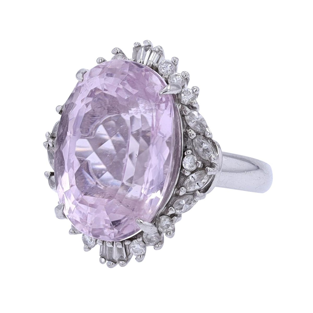 PT900 16.09 CT Kunzite Ring