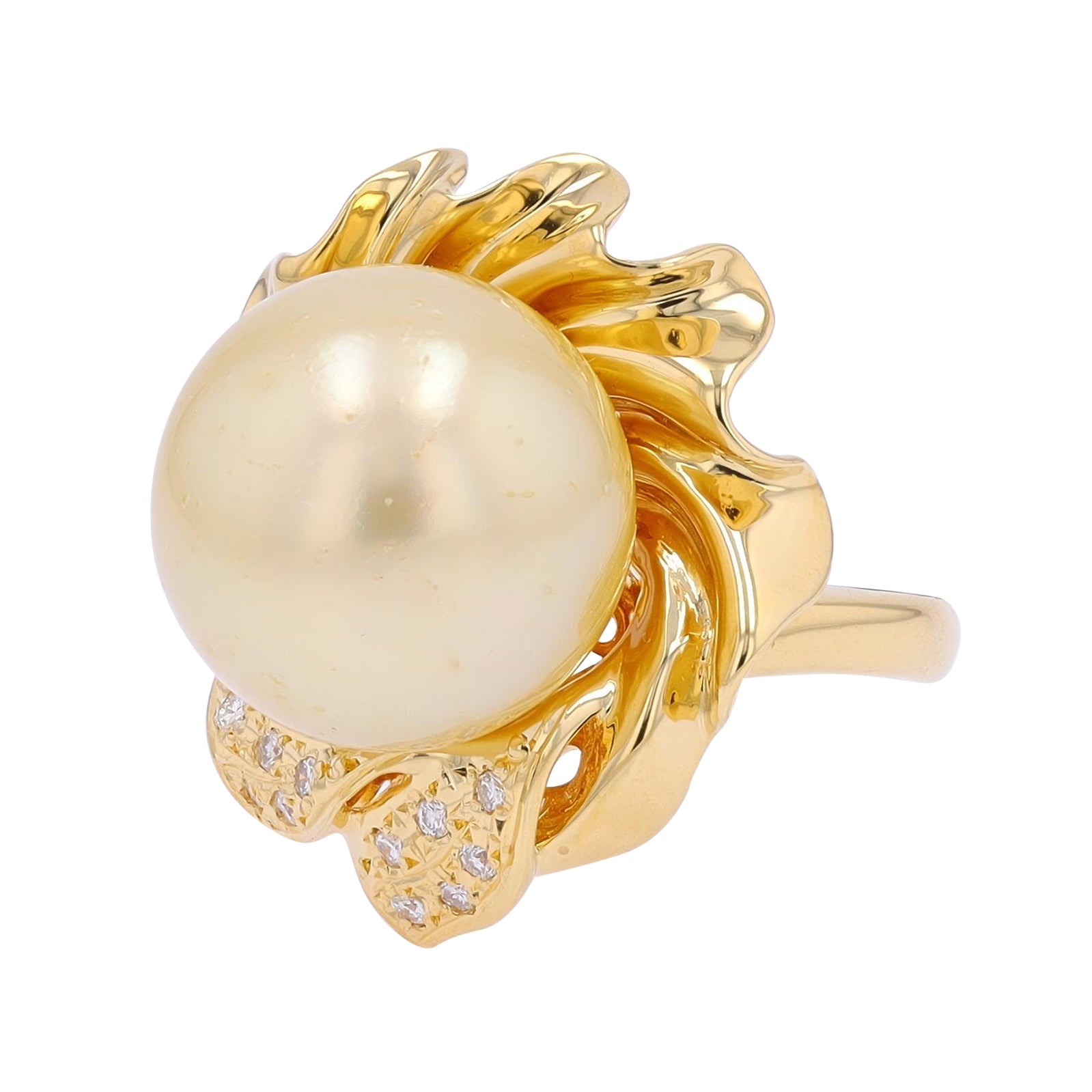 18K YG South Sea Pearl Ring