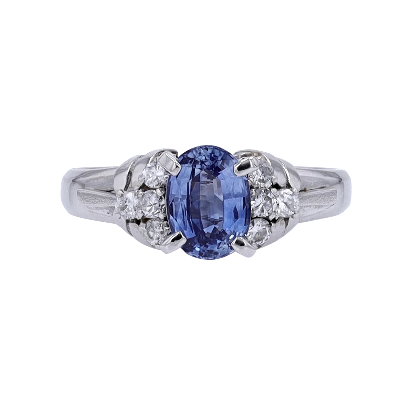 PT900 1.05 CT Sapphire Center Ring