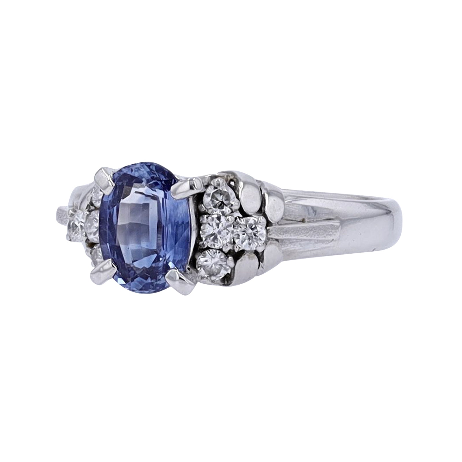 PT900 1.05 CT Sapphire Center Ring