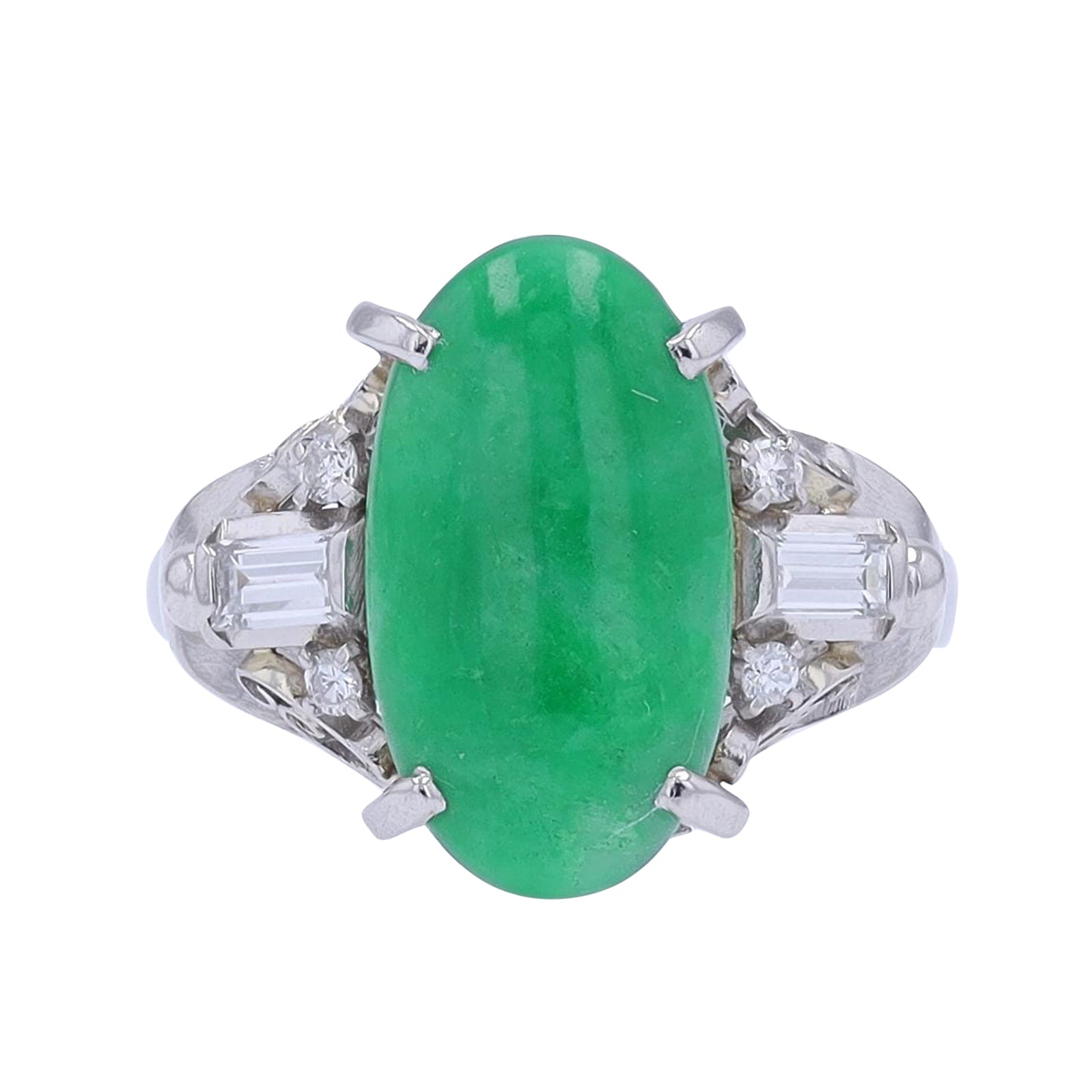PT900 3.77 CT Jade Ring