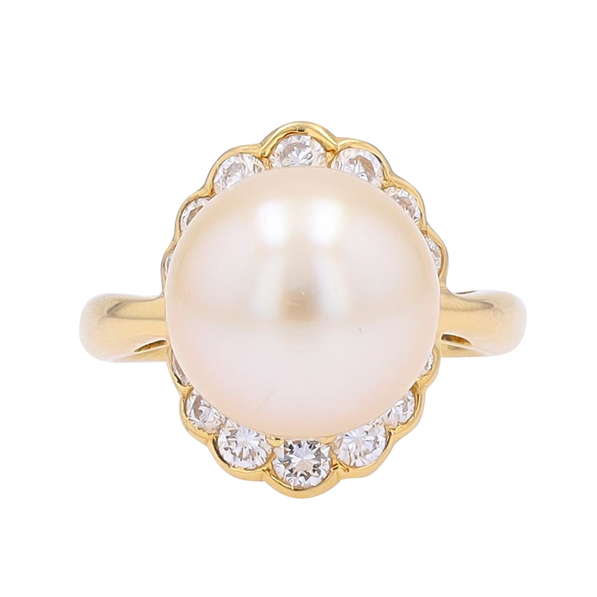 18K YG 12 MM Pearl Ring<p><strong>$899</p></strong>