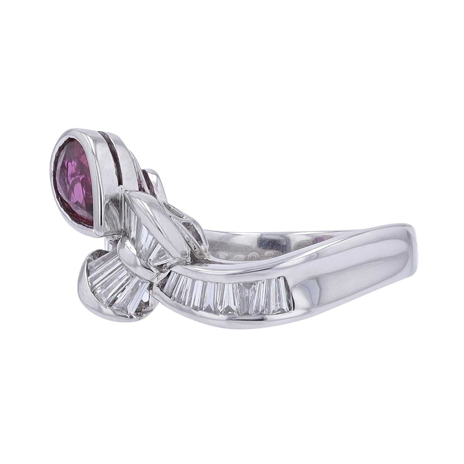 PT900 .98 CT Ruby RIng