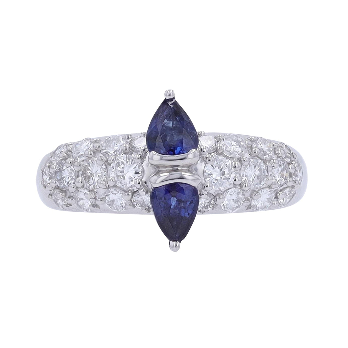 PT900 .75 CTW Sapphire Ring