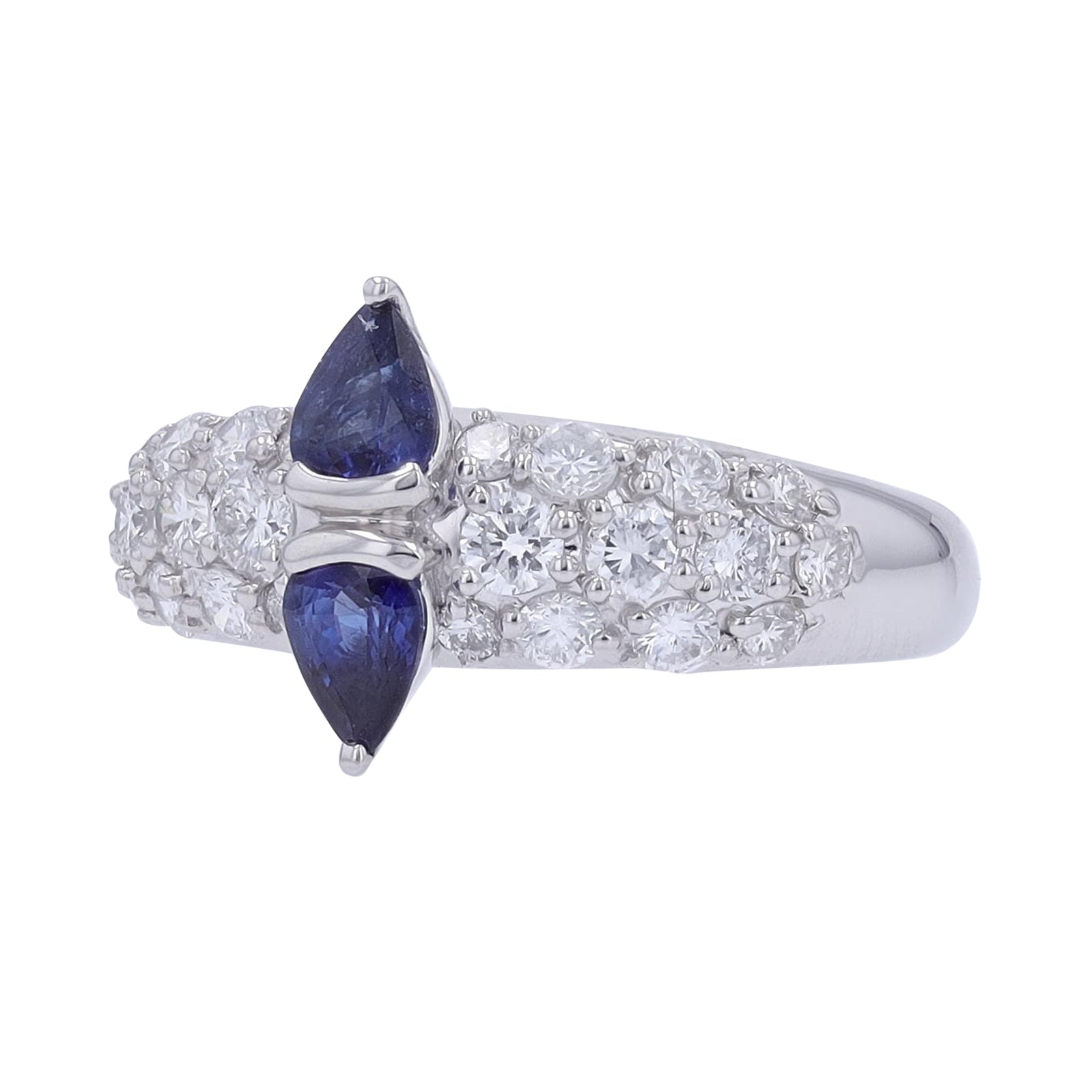 PT900 .75 CTW Sapphire Ring