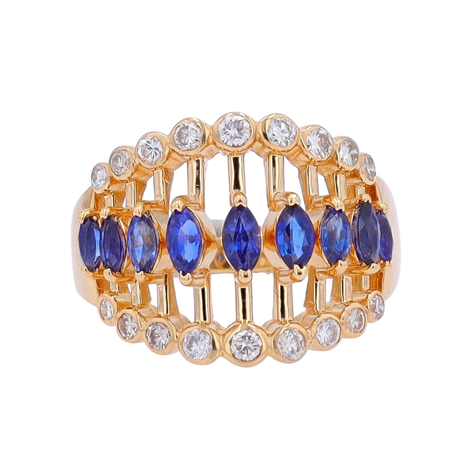 18K YG 1.02 CT Sapphire Ring
