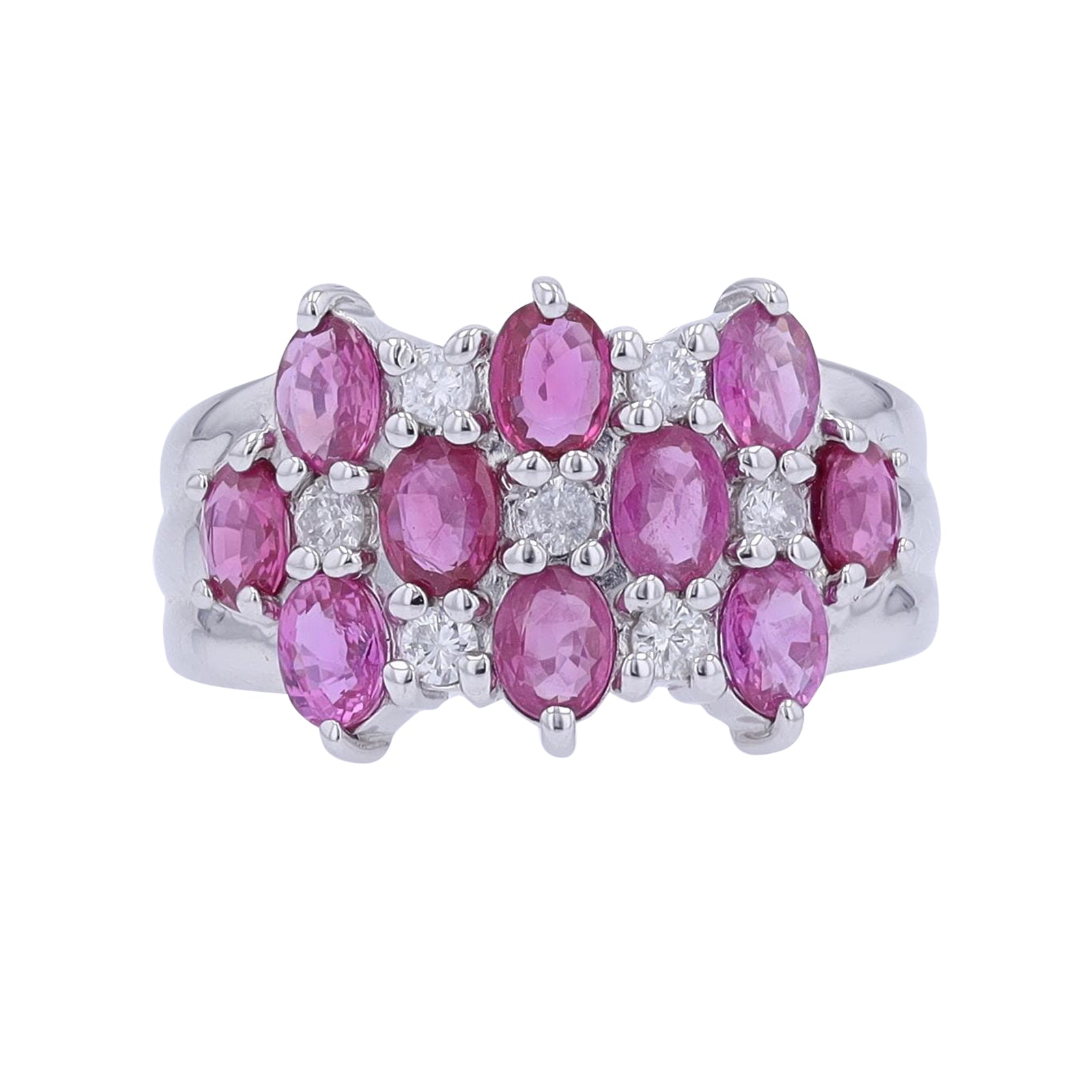 PT900 2.55 CT Ruby & Pink Sapphire Ring
