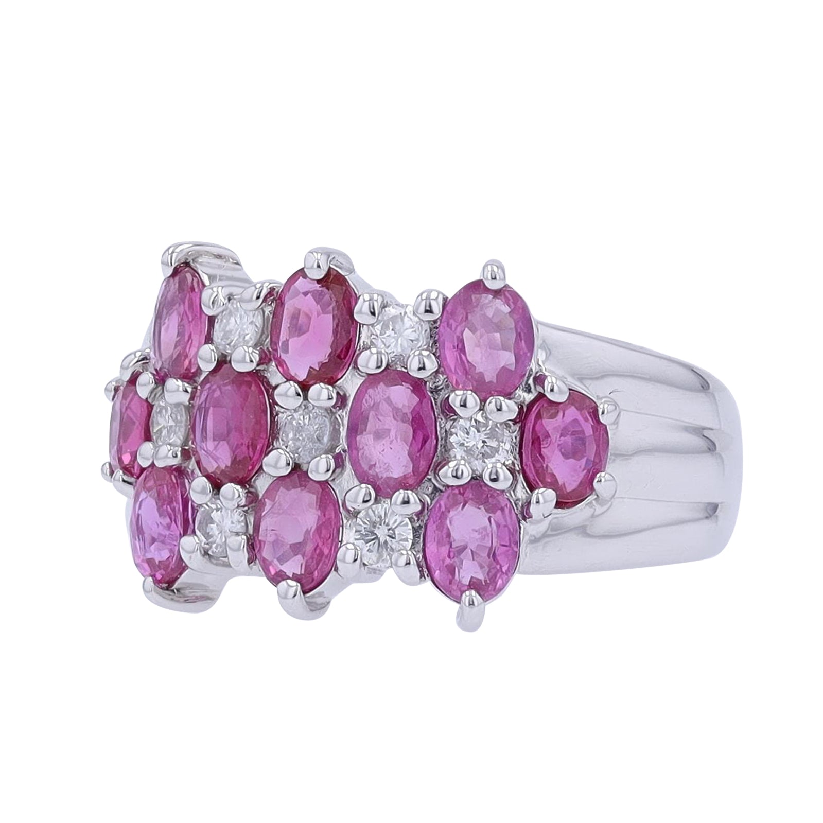 PT900 2.55 CT Ruby & Pink Sapphire Ring