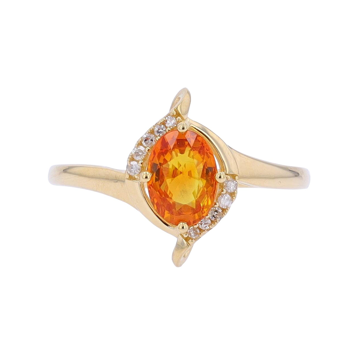 14K Gemstone & Diamond Ring<p><strong>More Colors Available</p></strong>