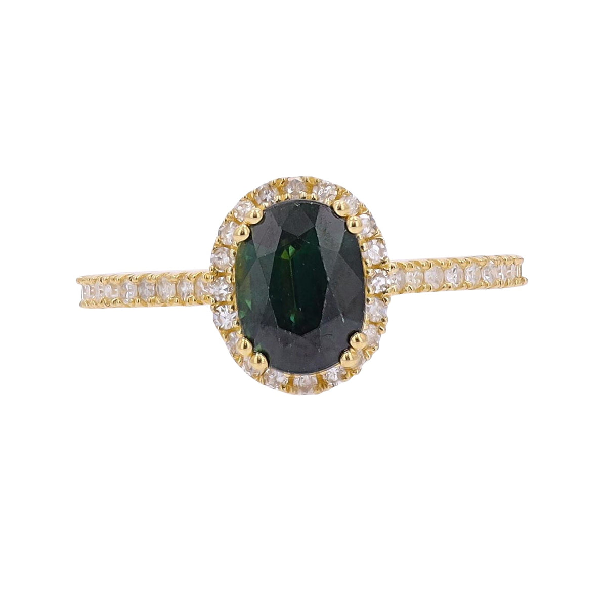 14K Oval Center Gemstone Ring<p><strong>More Colors Available</p></strong>