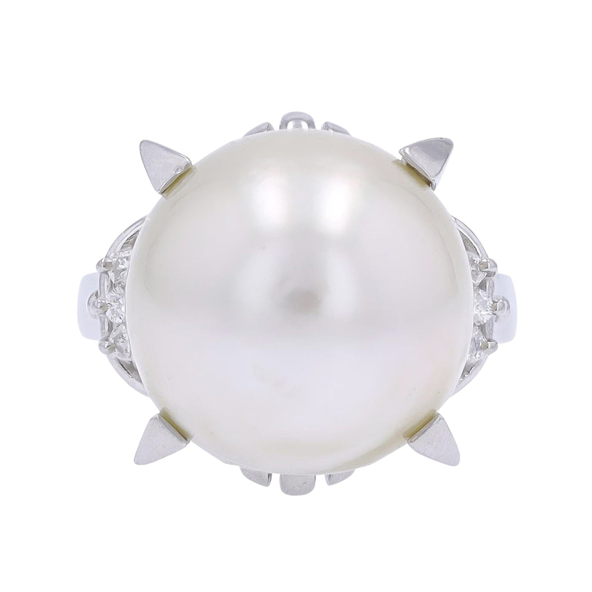 PT900 13.85MM Pearl Center Ring