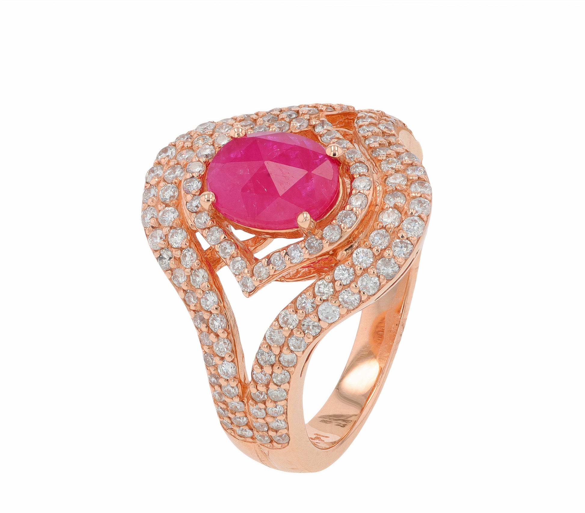 14K EFFY RG .86 CT Ruby Ring