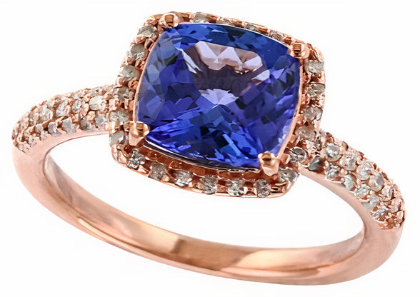 14K EFFY RG 2.28 CT Tanzanite Center Ring