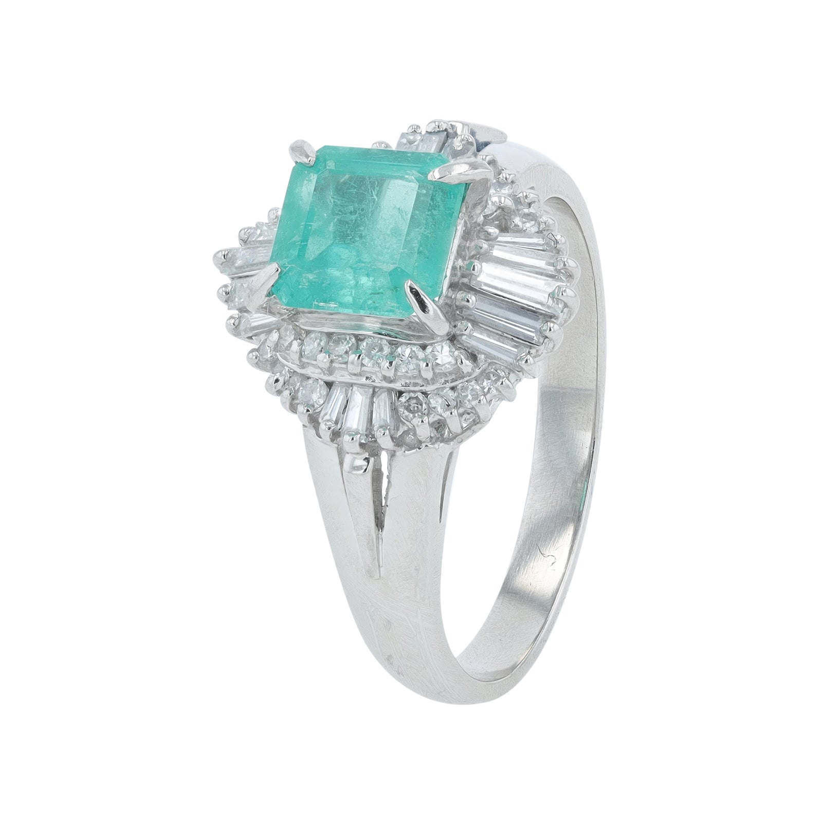 PT900 1.13 CT Emerald Ring
