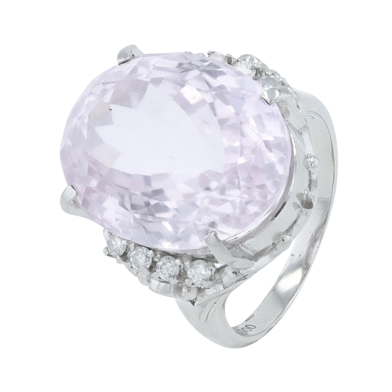 PT900 18.4 CT Kunzite Cocktail Ring