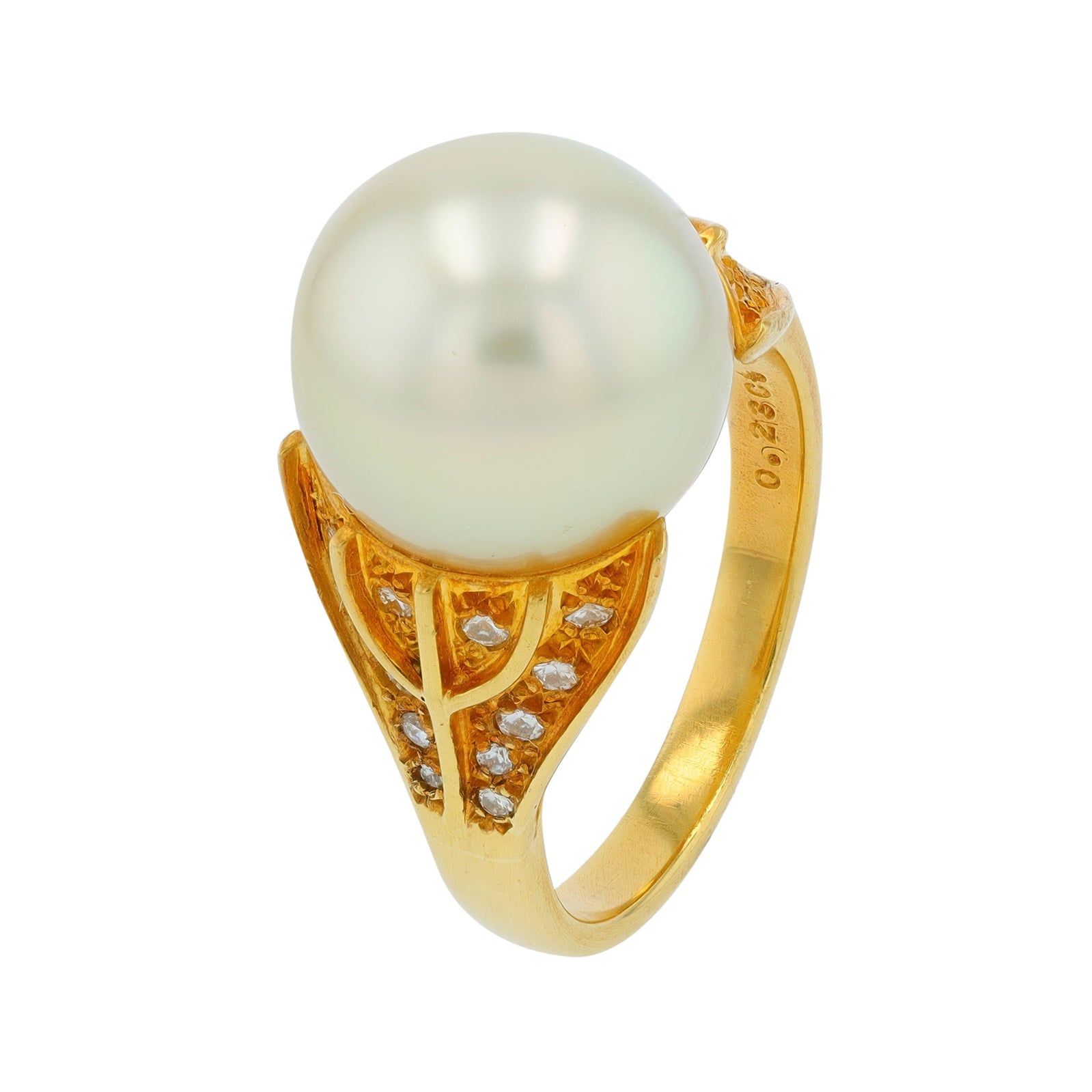 18K YG Mikimoto 11.50 MM Pearl Ring