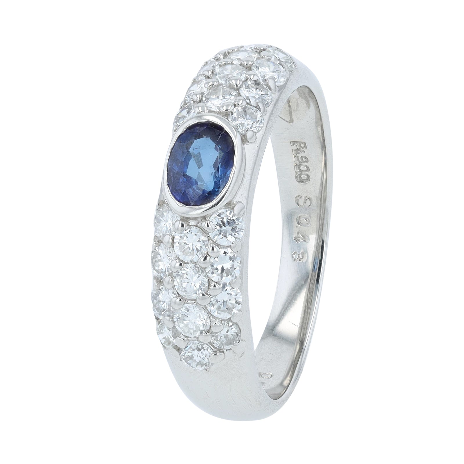 PT900 .43 CT Sapphire Ring