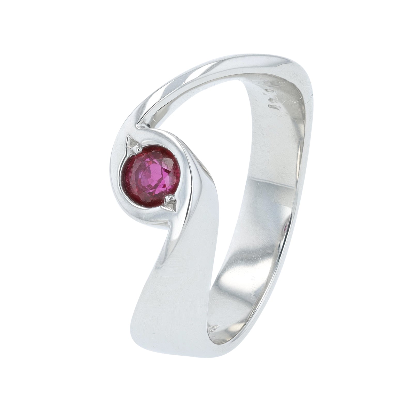 PT900 .41 CT Ruby Ring