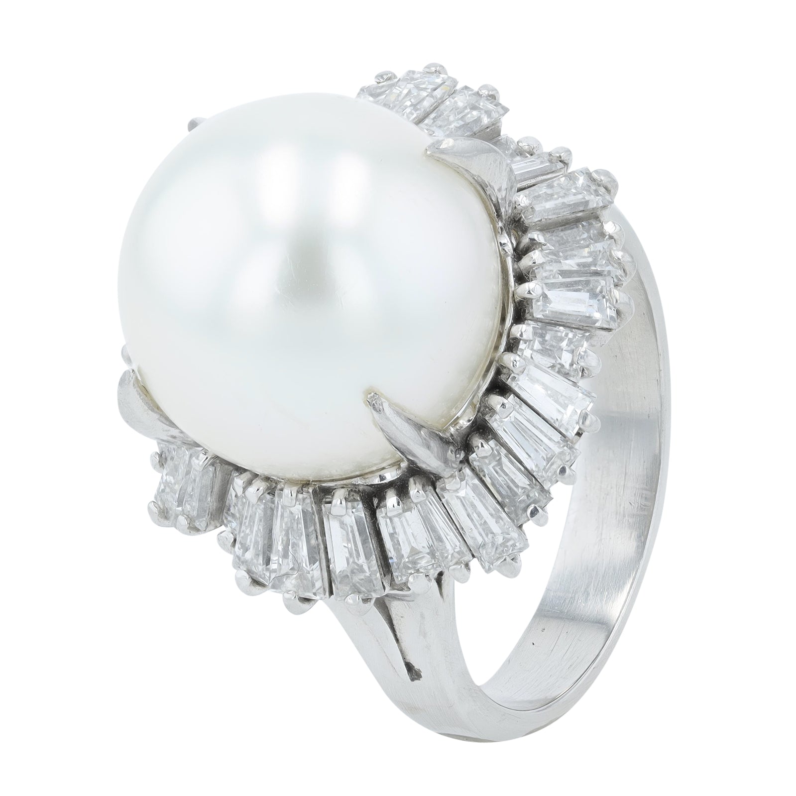 PT900 12 MM Pearl Cocktail Ring