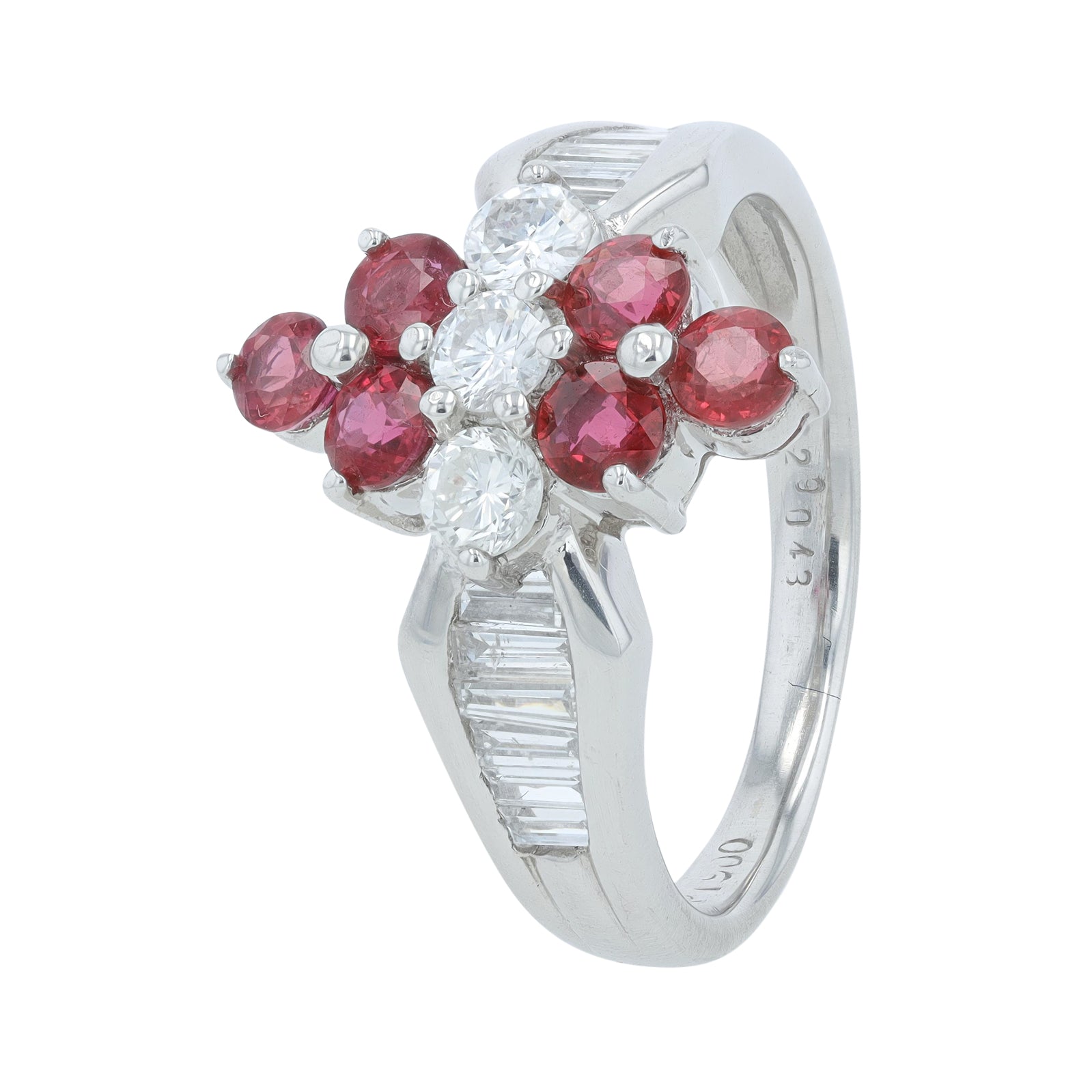 PT900 .86 CTW Ruby Ring