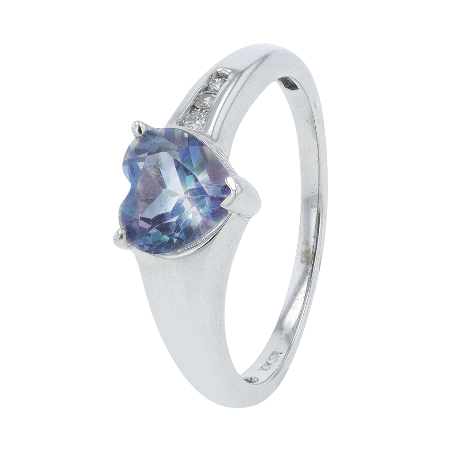 14K YG Topaz Heart Ring