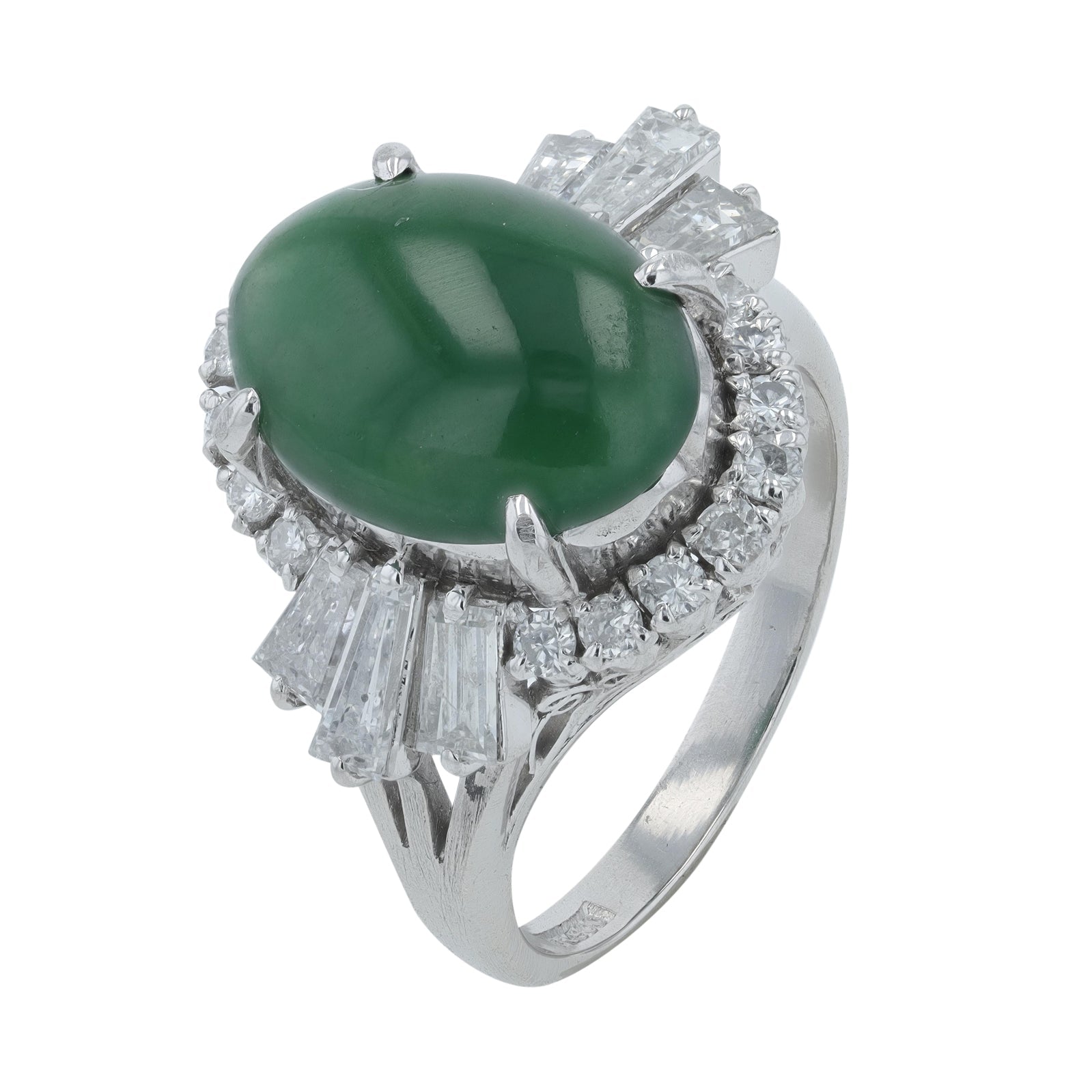 PT900 3.56 CT Jade Ring