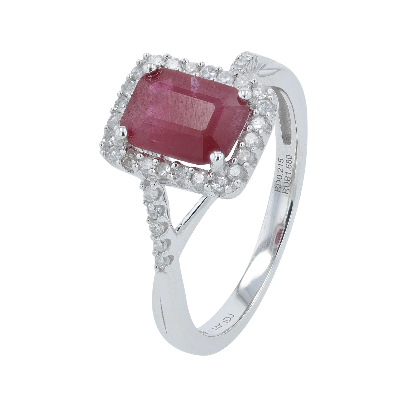 14K WG 1.85 CT Ruby