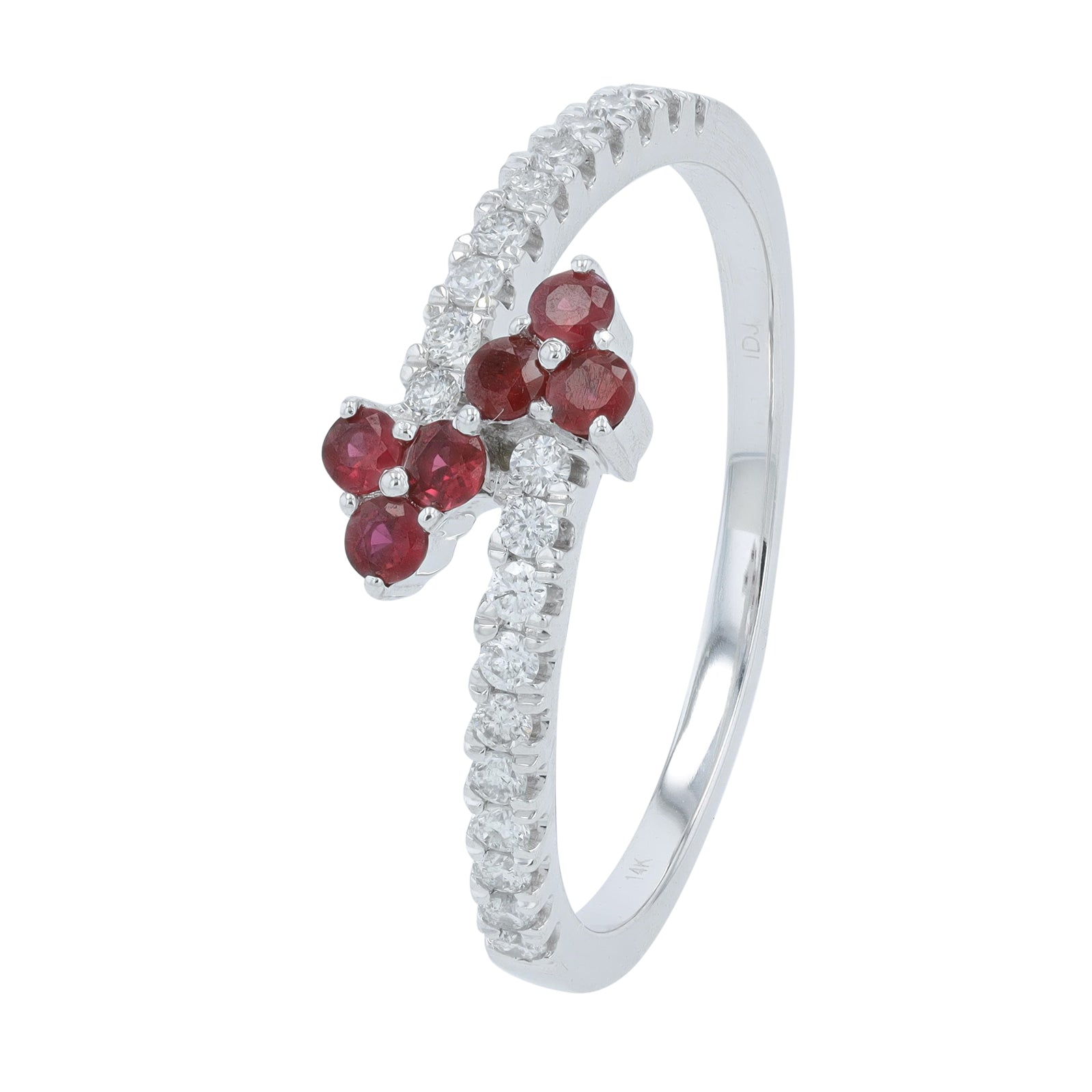 14K .45 CTW Ruby Bypass Ring<p><strong>More Colors Available</p></strong>