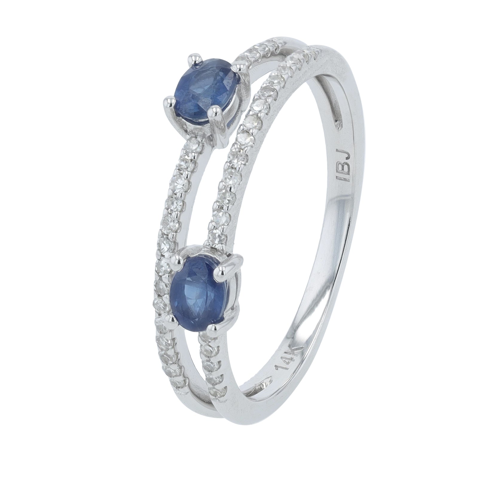 14K Gemstone Split Band Ring<p><strong>More Colors Available</p></strong>