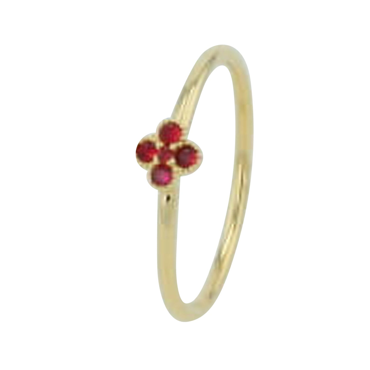14K Four Stone Gemstone Ring<p><strong>More Colors Available</p></strong>