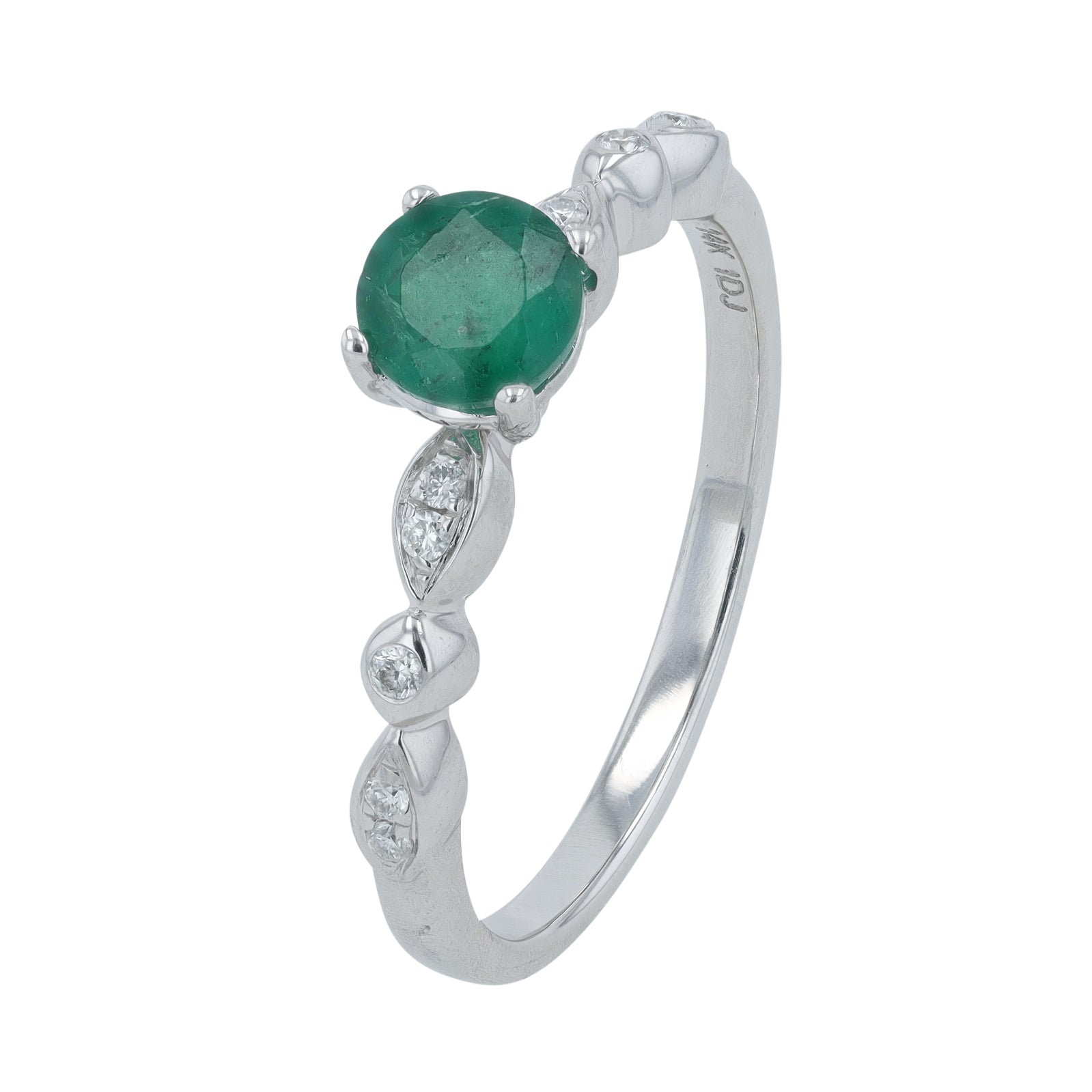 14K WG Gemstone Ring<p><strong>More Colors Available</p></strong>