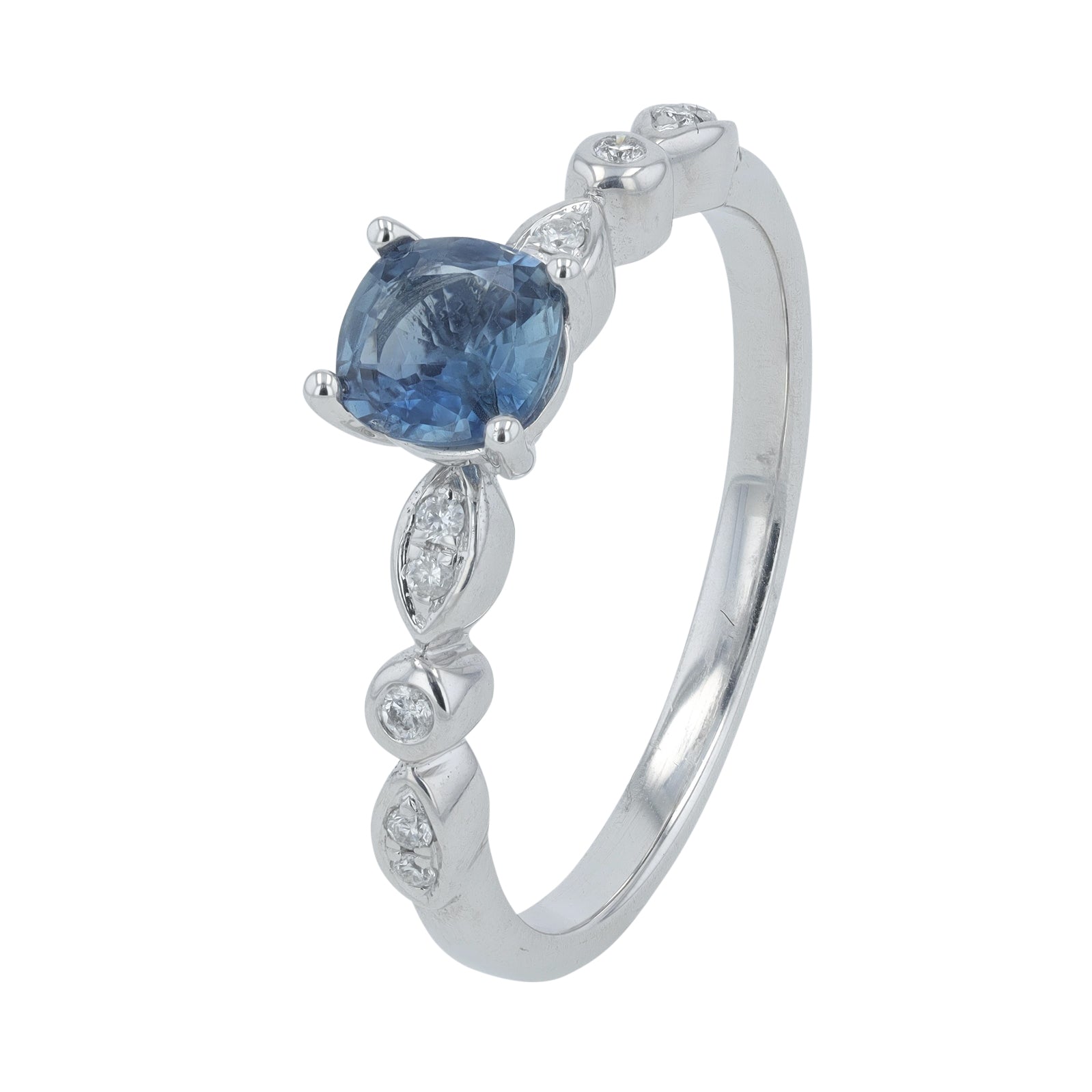 14K WG Gemstone Ring<p><strong>More Colors Available</p></strong>