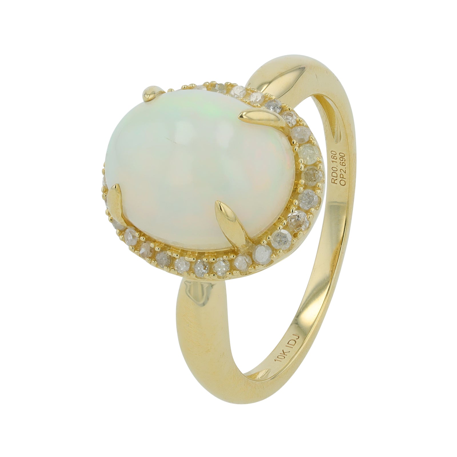 10K 2.75 CT Opal Halo Ring<p><strong>More Colors Available</p></strong>